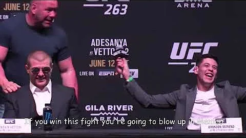 Dana White says that Brandon Moreno will be a star #ufc #mma #shorts #mexico