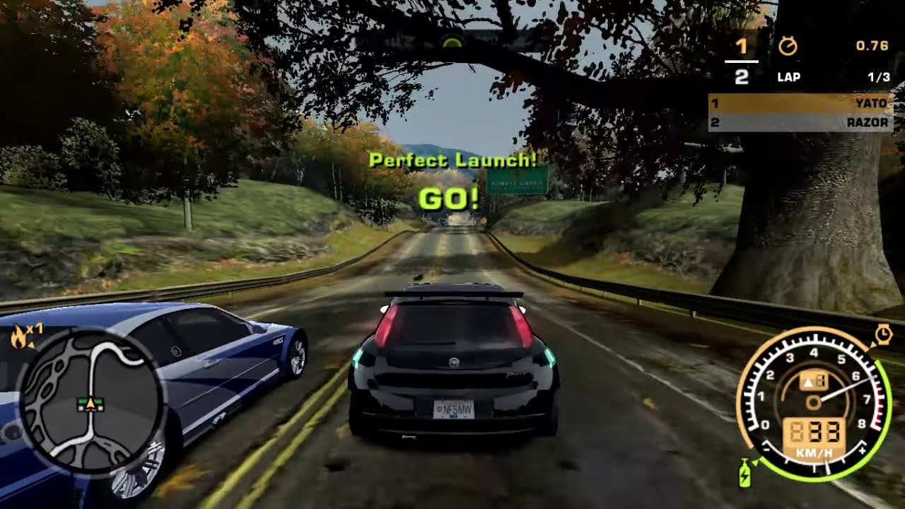 Need For Speed Most Wanted: Razor Rematch (M3 GTR vs Punto)