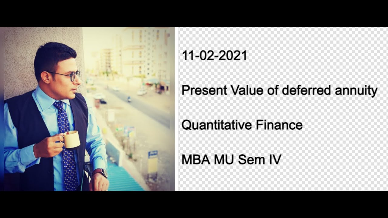 Present value of deferred annuity sums