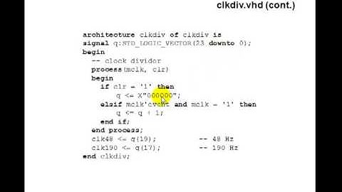 Lesson 80 - Example 52: Clock Divider-Mod10k Counter