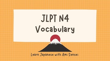 JLPT N4 Vocabulary Test with Answers #1 | Quick Practice for Busy Learners