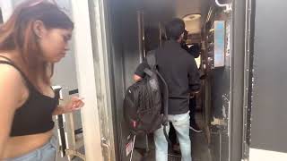 ￼ New Jersey transit train to Long branch entering Newark Penn Station
