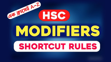 MODIFIERS EASY SHORTCUT RULES | HSC ENGLISH 2ND PAPER|এক ক্লাসেই A-Z|ENGLISH ROADMAP WITH FARABI SIR