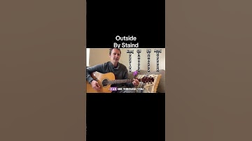 Thumbnail of Outside by Staind #guitarlesson #guitarchordsforbeginners