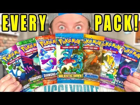 OPENING EVERY POKEMON PACK IN DIAMOND AND PEARL! 