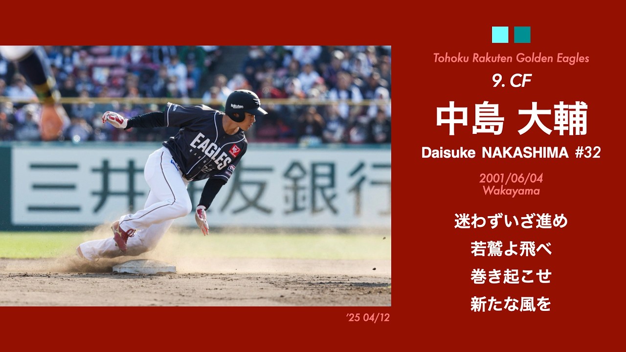 【応援歌】2025春先のイーグルス 1-9