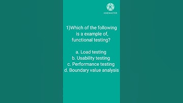 Software testing MCQ, which of the following is an example of functional testing.