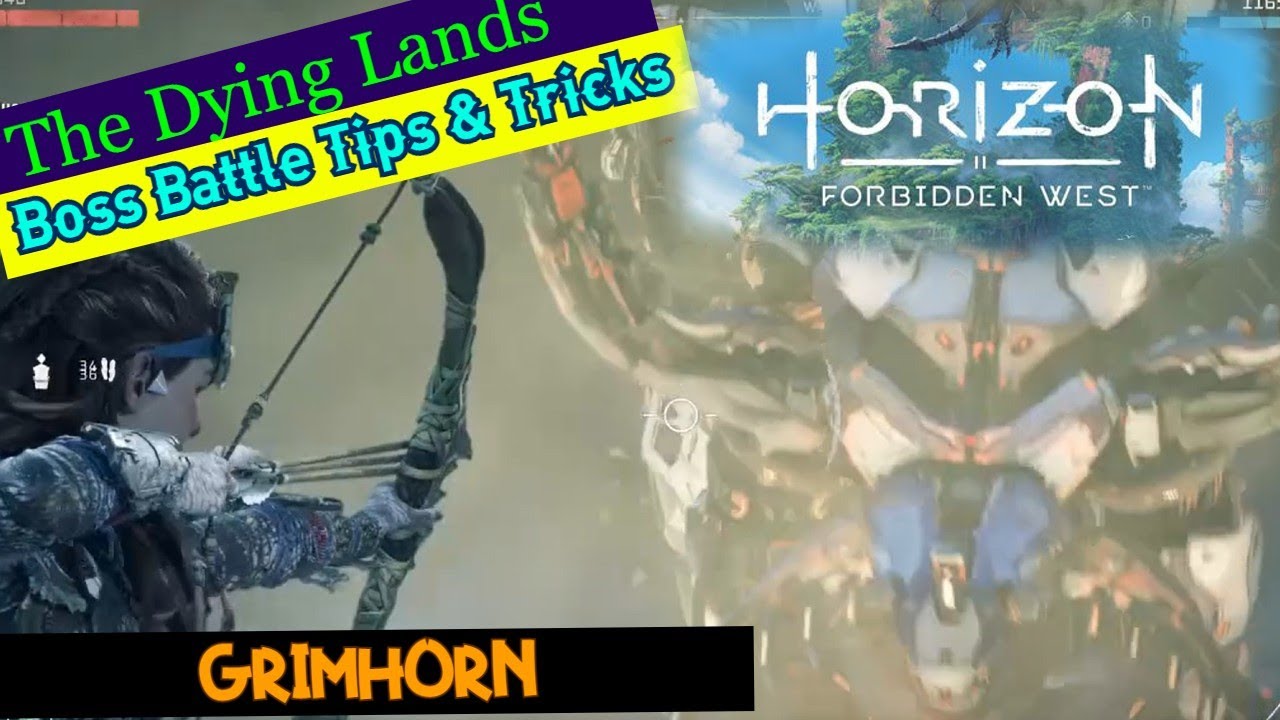 Horizon Forbidden West | The Dying Lands Boss Battle! [Grimhorn Tips & Tricks]