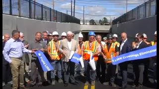 LIRR grade crossing elimination project completed in Mineola