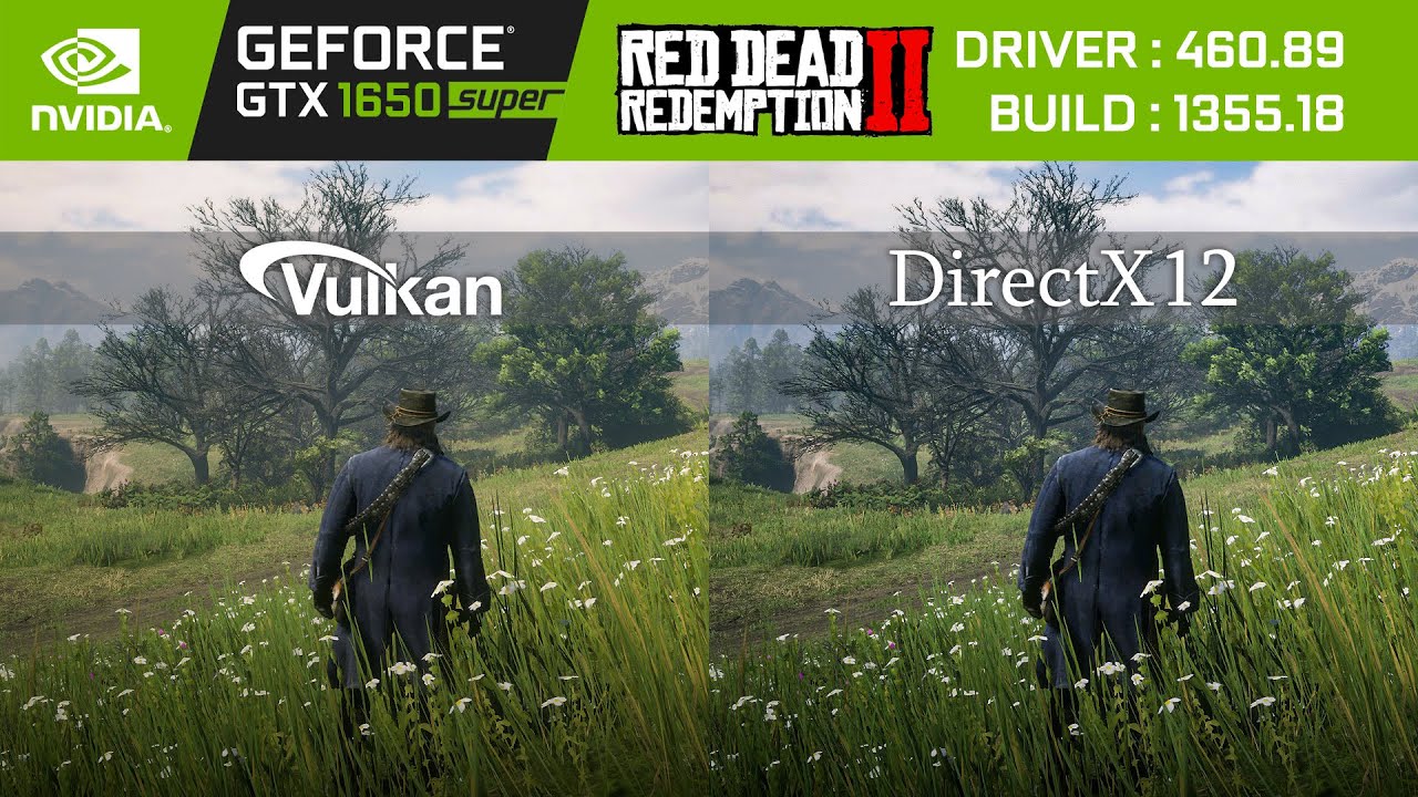 RED DEAD REDEMPTION 2 - VULKAN VS 12 GTX 1650 SUPER - i5-4590 - YouTube