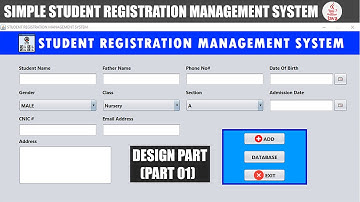 How to create |Simple Student Registration Database System| Design Part in |JAVA NETBEAN