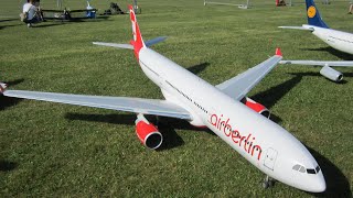 Big Rc Airliner 2X Turbine Airbus A-330 Air Berlin Scale Model