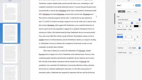 Proper MLA Format Tutorial in Apple Pages