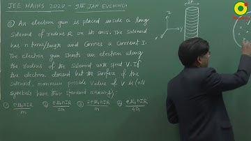 JEE MAIN 2020 (9 Jan S2) Question 2 Problem Solving By SSI Sir B.Tech IIT Delhi