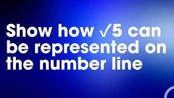 Show how ✓5 can be represented on the number line/ Class 9 Maths/ Chapter 1/ Exercise 1.2/ Q no 3