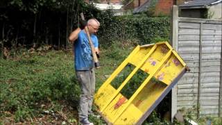 Cleaning Garden And Building The Fence