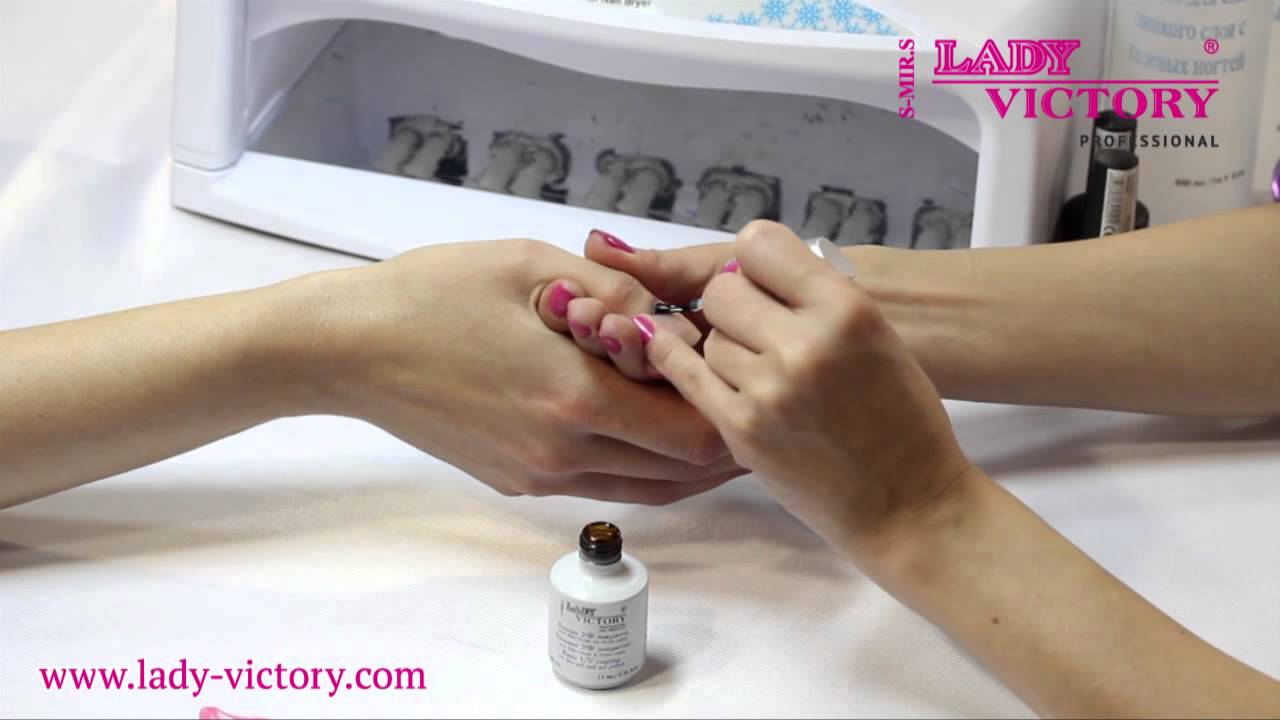 Технология нанесения гель-лака - YouTube