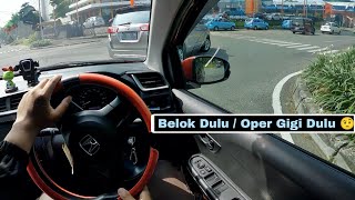 Tutorial Belok Di Jalan Raya / Menyebrang Mobil Manual Dengan Baik Dan Benar | Tutorial Belok Nanjak