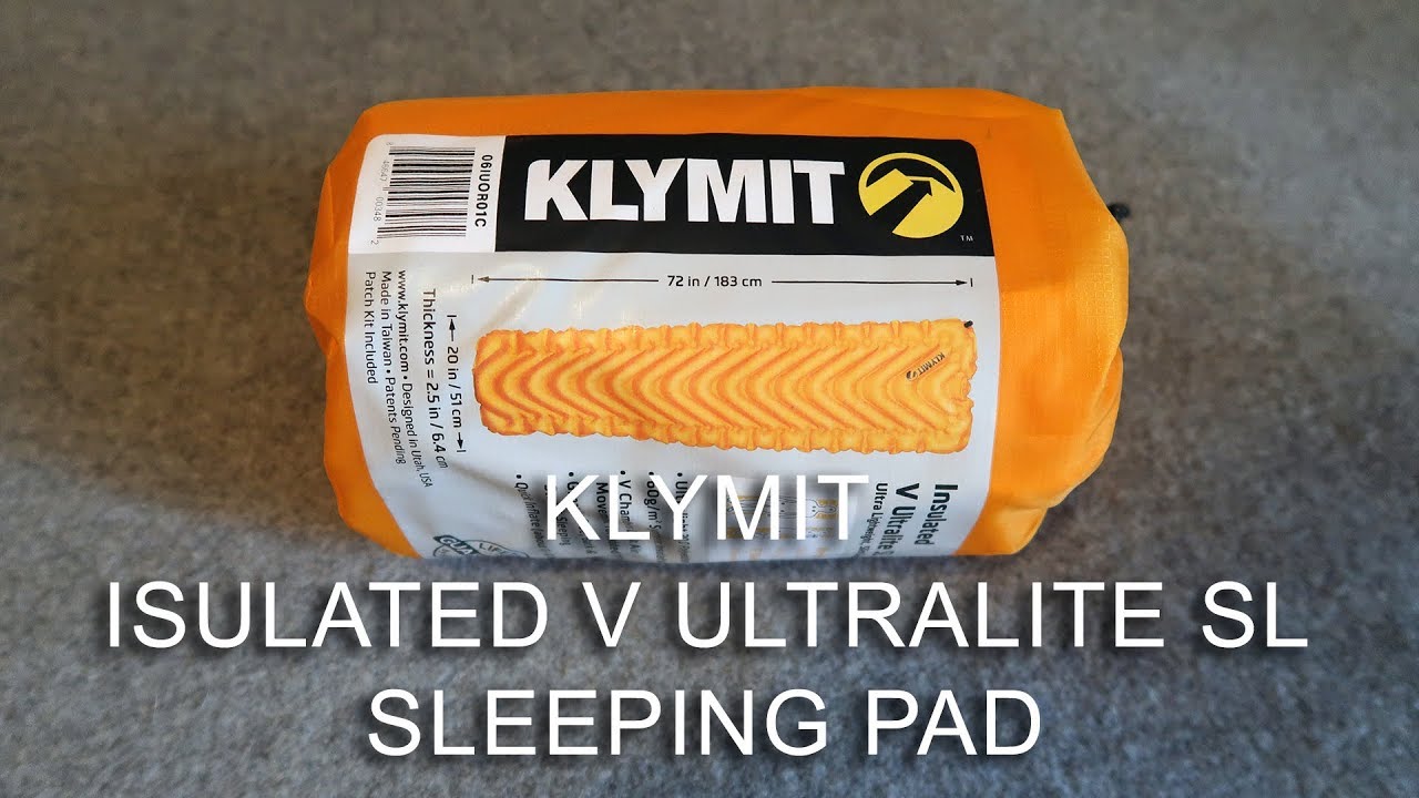 Klymit Insulated V Ultralite Sl Youtube