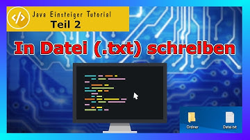 Java In Textdatei schreiben (EINFACH) | Teil [2/3] | JAVA Tutorial