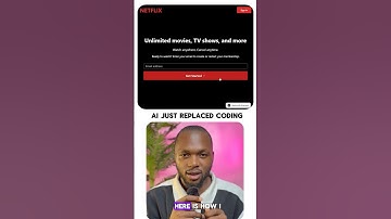 How I Built a Netflix-Style Website in Minutes Using Only AI #shorts