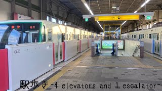 【駅歩き】仙台市営地下鉄富沢駅でエレベーター、エスカレーターに乗る