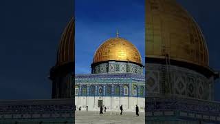 فى القدس تعريف الجمال مثمّن الأضلاع أزرق فوقه يا دام عزّك قبة ذهبية ??   #قبة_الصخرة #المسجد_الأقصي