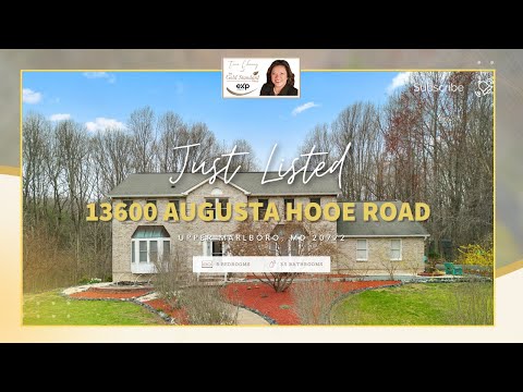 13600 Augusta Hooe Road, Upper Marlboro, MD home video tour