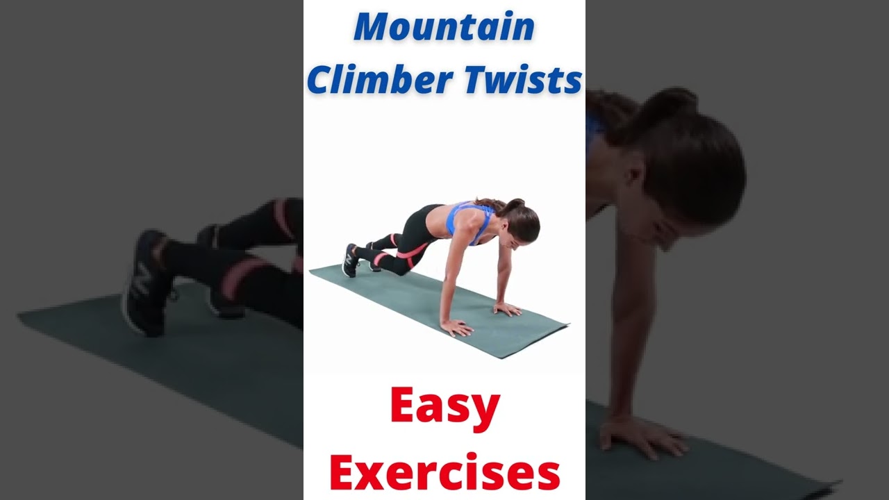 Mountain Climber Twists ! Easy Exercises