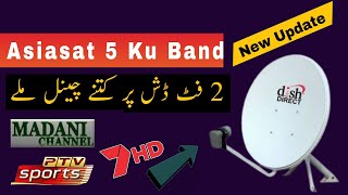 Asiasat 5 @100.5e Ku Band New Update on 2 Feet dish 2023 | Sky Paksat