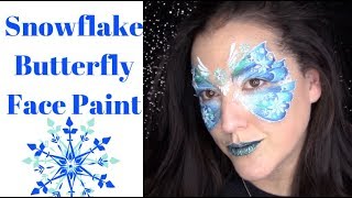 C05 Snowflake Flip Face Paint Stencil 1 – Ooh! Body Art Stencils