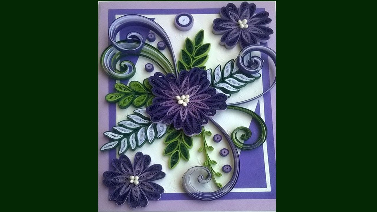 paper how to make paper quilling flower design greeting card how to make paper quilling flower designs