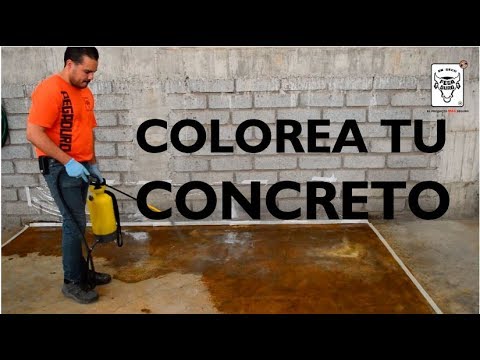 Video: ¿Cómo se tiñe el hormigón con acetona?