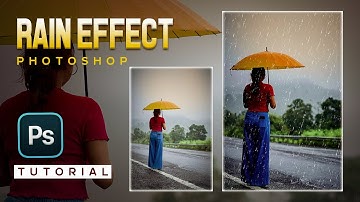 Create realistic Rain Effect in Photoshop - Quick Photoshop Tutorial #graphicdesign #parthapixel