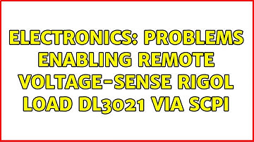 Electronics: Problems enabling remote voltage-sense Rigol load DL3021 via SCPI