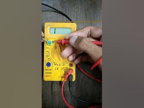 How to check multimeter condenser mci positive(+)and negative(-) I easy