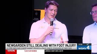 Newgarden still in walking boot ahead of IndyCar race in Midstate