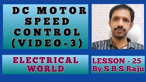 SPEED CONTROL OF DC SERIES MOTOR