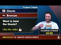 Broncos vs. Giants Live Streaming Scoreboard, Free Play-By-Play, Highlights | NFL Week 7