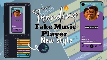 New fake music player Template editing tutorial in music/Alightmotion music player Template