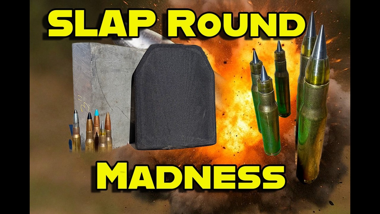 SLAP Rounds vs Level IV Armor | .50 BMG Penetration Test - YouTube