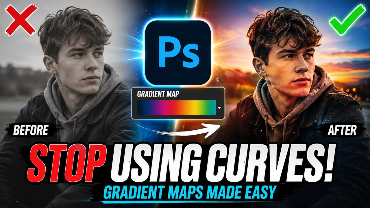 How To Use Gradient Maps In Photoshop For Beginners (Step-By-Step)