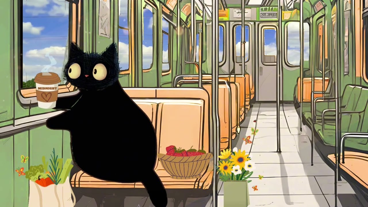 soft subway ride through new york ~ gentle focus ~ lofi for studying ☕🌸📚