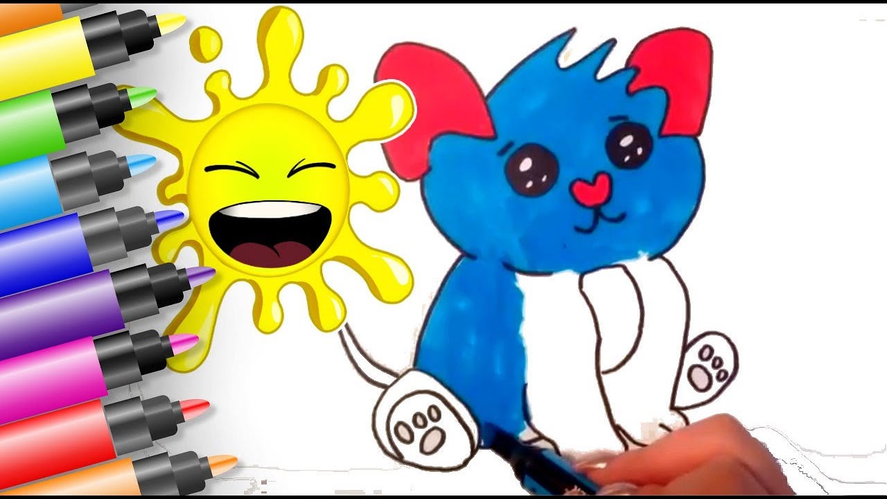 HOW TO DRAW Puppy Coloring Pages 🔴 Fun Rainbow - YouTube