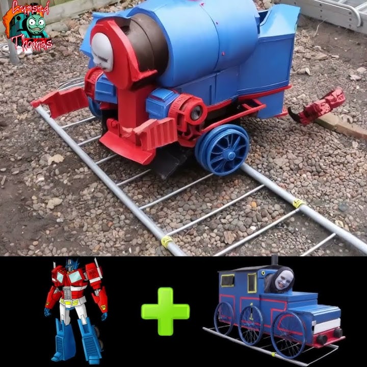 Guess The Monster - Scary Cursed Thomas Train  ROBOT TRAINSFORMER TRANSFORMER CAR EYES MONSTER