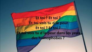 Video thumbnail of "Kim Liberty - Chanson LGBT "Les yeux des homophobes" Chanson avec paroles"