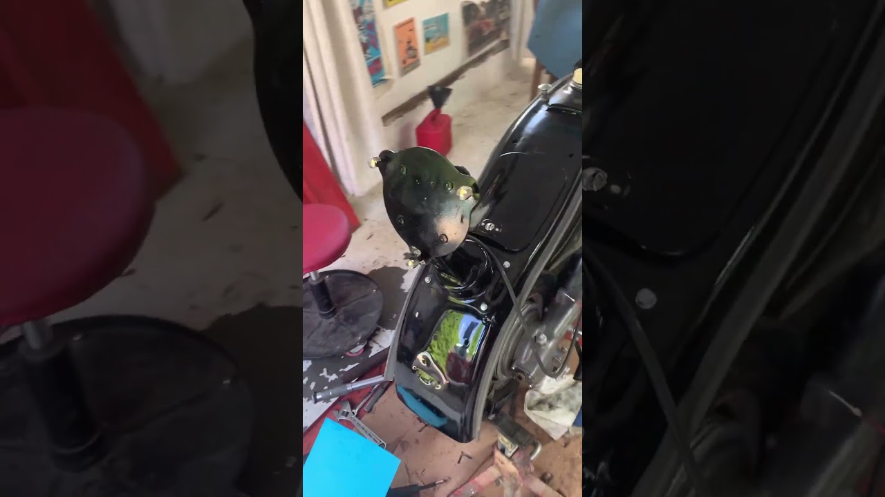 Testing new rebuilt 1957 lambretta Ld engine 150 cc for sale