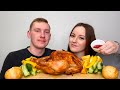 МУКБАНГ КУРИЦА ЗАПЕЧЕННАЯ КУРИЦА ответы на вопросы итог КОНКУРСА MUKBANG CHICKEN BAKED CHICKEN