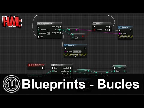🎓 Unreal Engine 4 Tutorial | For Loops and For Each Loops | Blueprint Library