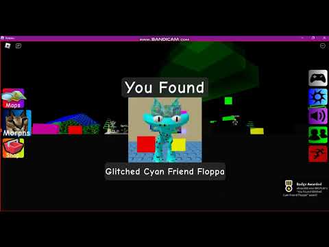 Glitched Cyan Friend Floppa (Find The Floppa Morphs)